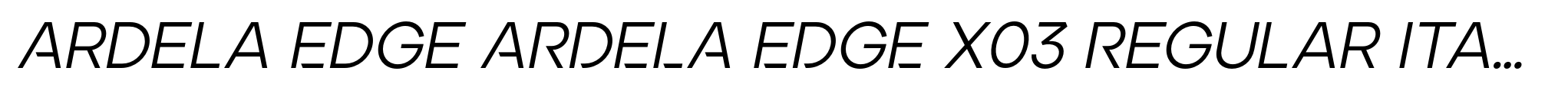 Ardela Edge ARDELA EDGE X03 Regular Italic image